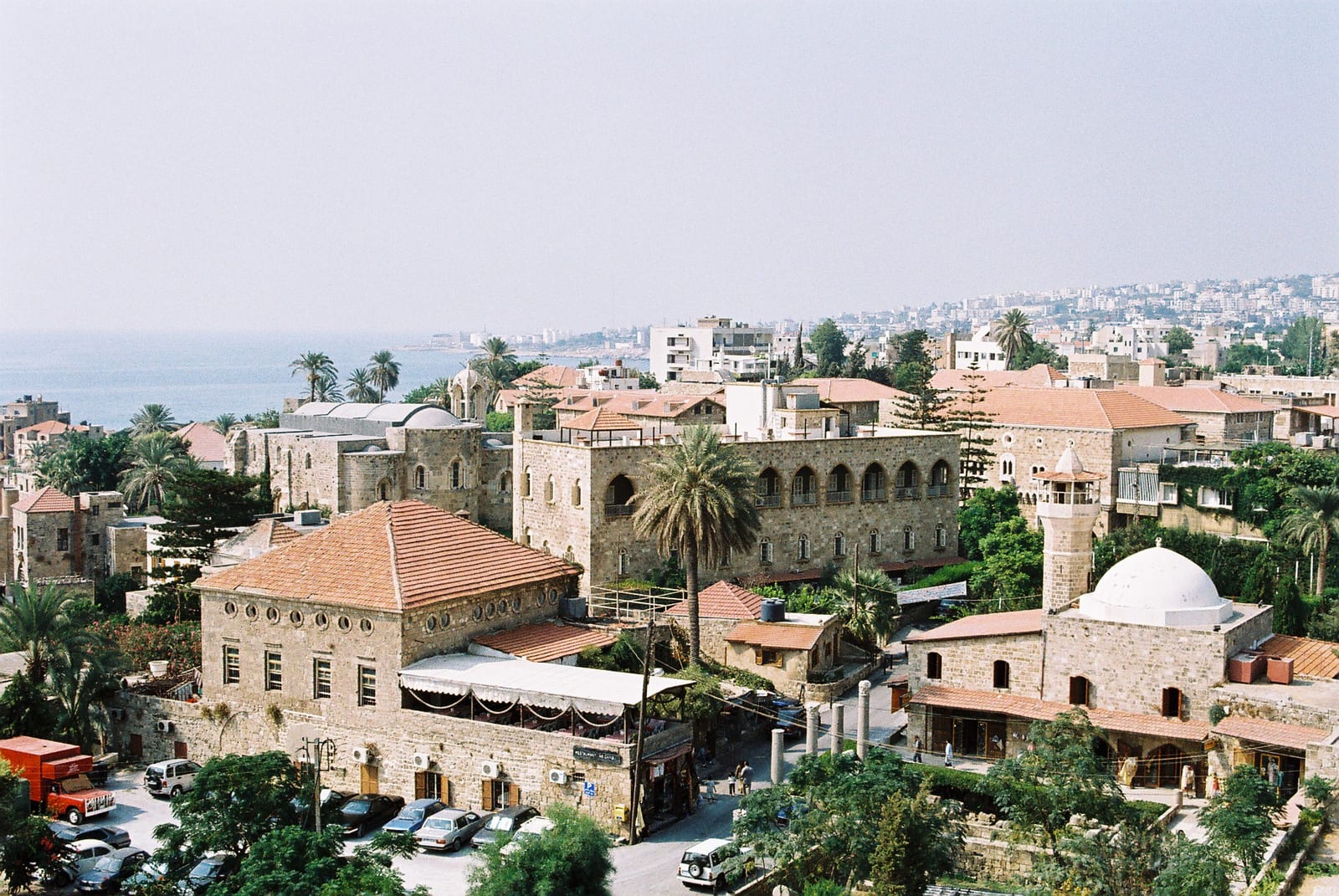 Byblos harbour and Crusader castle